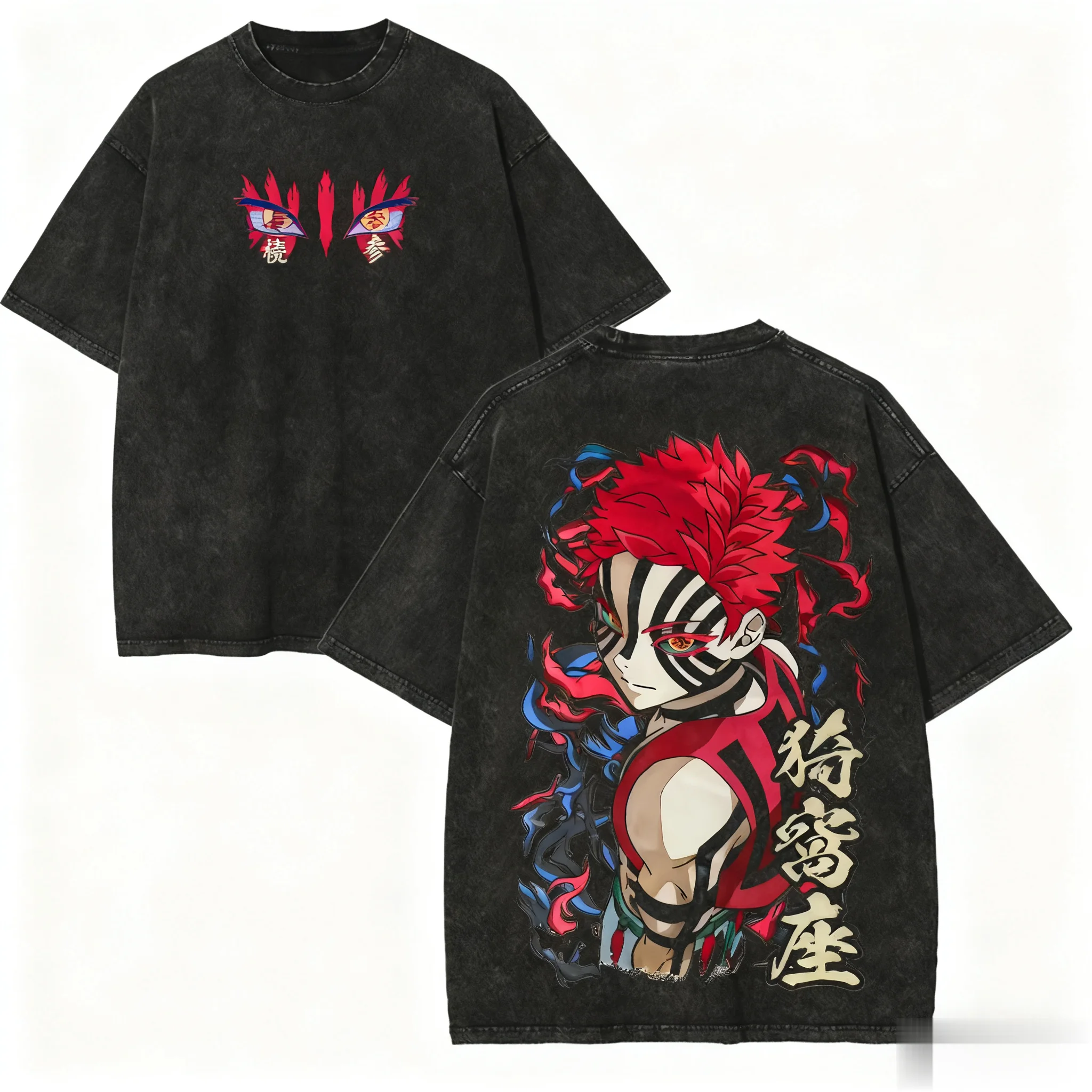 Upper moon iii akaza graphic t‑shirt – 100% cotton demon slayer tee | the gym pro Upper Moon Iii Akaza Graphic T‑Shirt – 100% Cotton Demon Slayer Tee - Image 4