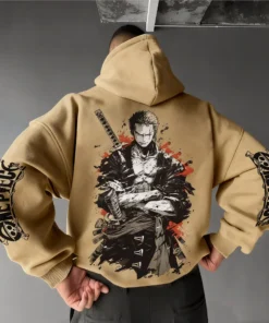 Homepage | the gym pro One Piece Zoro Hoodie – Oversized Roronoa Zoro Anime Gymwear