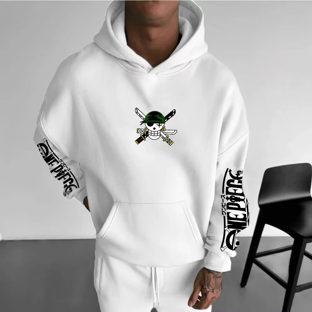 One piece zoro hoodie – oversized anime gymwear | the gym pro One Piece Zoro Hoodie – Oversized Anime Gymwear - Image 3