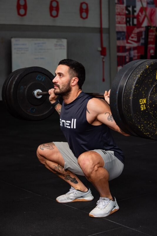 Best calf workout: a twice-weekly plan for bigger calves | the gym pro Man Performing A Barbell Squat